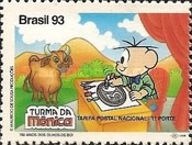 [The 150th Anniversary of the First Brazilian Stamps - No Value Expressed - Cartoon Characters, type CRI]
