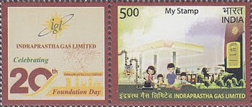 [The 20th Anniversary of the Founding of Idraprastha Gas Ltd - Personalized Vignette, type EZC]