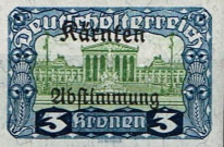 [Overprinted "Kärnten Abstimmung" - Referendum in Carinthia, type BF1]