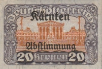 [Overprinted "Kärnten Abstimmung" - Referendum in Carinthia, type BF6]