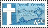 [Airmail - The 10th Anniversary of the Baptist World Alliance Congress, Rio de Janeiro, type AJP]