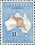 [Definitive Issues - Kangaroo and Map, type A13]