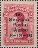 [Airmail - Previous Issue Overprinted "Servicio Postal Aereo 6-18-19", type HC]