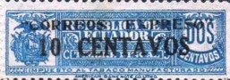 [Tobacco Tax Stamps Overprinted "CORREOS EXPRESO" and Surcharged, type HD]