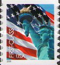 [Lady Liberty & Flag - Self-Adhesive Coil Stamp (39 cents), type ESY3]