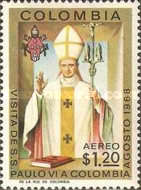 [Airmail - Pope Paul's Visit to Colombia, type AGL]
