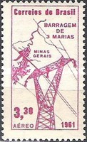 [Airmail - Inauguration of Tres Marias Hydro-electric Station, type AKB]
