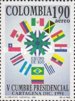 [Airmail - The 5th Group of Rio Presidential Summit, Cartagena, type BHG]