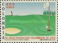 [Airmail - The 50th Anniversary of Colombian Golf Federation, type BOJ]