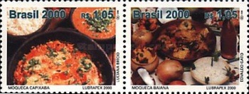 [International Stamp Exhibition "Lubrapex 2000" - Salvador, Brazil - Cultural Dishes, type ]