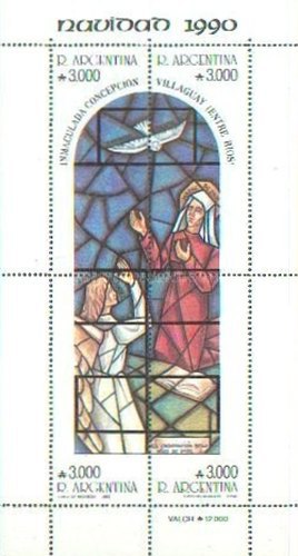 [Christmas, Stained Glass Windows by Carlos Quaglia from Church of Immaculate Conception, Villaguay, type ]