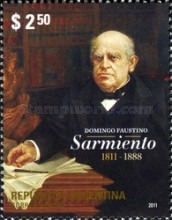 [The 200th Anniversary of the Birth of Domingo Faustino Sarmiento, 1811-1888, type DNO]