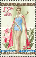 [Airmail - The 1959 Miss Universe Pageant, type XZ2]