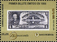 [The 100th Anniversary of Banking House "Banca Pichincha", type DEL]
