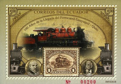 [The 100th Anniversary of Opening of Railway Guayaquil-Quito, type ]