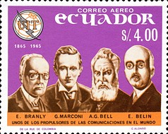 [Airmail - The 100th Anniversary of ITU, type AQE]