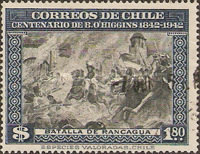 [The 100th Anniversary of the Death of Bernardo O'Higgins, 1778-1842, type EY]