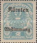 [Overprinted "Kärnten Abstimmung" - Referendum in Carinthia, type BE2]