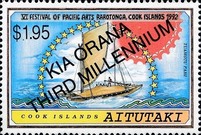 [New Millennium - Issues of 1992 Overprinted "KIA ORANA THIRD MILLENNIUM", type PM2]