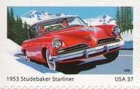[America on the Move - Sports cars of the 1950's - Self-Adhesive, type EQZ]