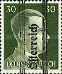 [Adolf Hitler,1889-1945 - Graz Overprint On German Empire Stamps, type IF]