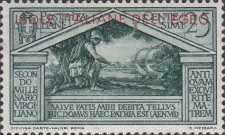 [Italian Stamps No 316-324 in Different Colors Overprinted "ISOLE ITALIANE DELL'EGEO", type L]