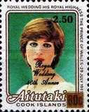 [The 40th Wedding Anniversary of Queen Elizabeth II and Prince Philip - Issues of 1981 Overprinted "Royal Wedding 40th Anniversary" and Surcharged 2.50, type JL5]
