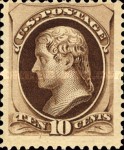 [Printed by American Bank Note Company - Designs of 1873. Thin to Thick Soft Porous Paper, type AK5]
