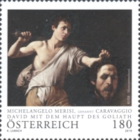 [Paintings - David with the Head of Goliath by Caravaggio, 1571-1610, type DPX]
