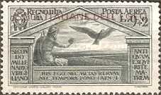 [Airmail - Italian Stamps No 325-328 in Different Colors Overprinted "ISOLE ITALIANE DELL'EGEO", type S3]