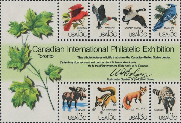[International Stamp Exhibition "CAPEX '78" - Toronto, Canada - Wildlife of the Canadian-United States Border, type ]