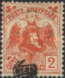 [Skanderbeg Overprinted in 3 Different Types, type T]