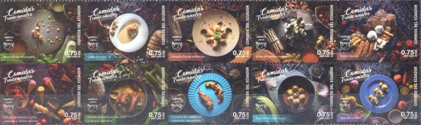 [America UPAEP Issue - Typical Meals, type ]