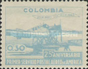 [Airmail - The 25th Anniversary of the First Airmail Service in America, type NX]