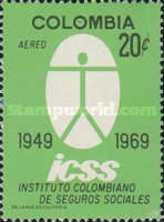 [Airmail - The 20th Anniversary of Colombian Social Security Institute, type AHB]