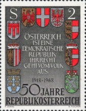 [The 50th Anniversary of the Republic of Austria, type AEU]