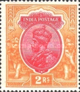 [King George V, 1865-1936 - New Watermark & Different Colors, type XBG8]