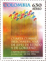 [Airmail - The 4th Latin American Presidential Summit, Cartagena, type BKZ]