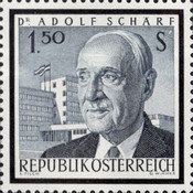 [Commemorative Stamp: Federal President Dr. Adolf Schärf, type ABA]