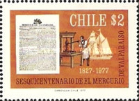 [The 150th Anniversary of Newspaper "El Mercurio de Valparaiso", type XK]