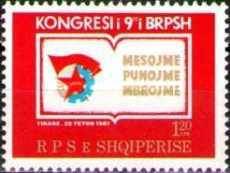 [Congress of the Association of Albanian Labour Youth (BRPSH), type BJV]