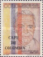 [The 100th Anniversary of the Birth of Pedro Uribe Mejia, Coffee Industry Pioneer, 1886-1972, type BBM]
