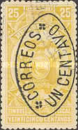 [Fiscal Stamps with 1901-1902 Imprint Overprinted "CORREOS", type CD]