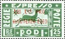[Airmail - Express. No 147 & 148 Overprinted, type CP]