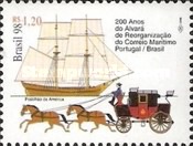 [The 200th Anniversary of the Reorganization of Maritime Mail Service between Portugal and Brazil, type DFL]