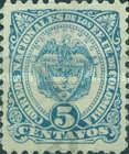 [Coat of Arms - Inscription "CORREOS NACIONALES DE LOS EE. UU. DE COLOMBIA", type AX1]