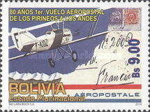 [The 80th Anniversary of the First Mail Flight Between France and Bolovia, type BMX]