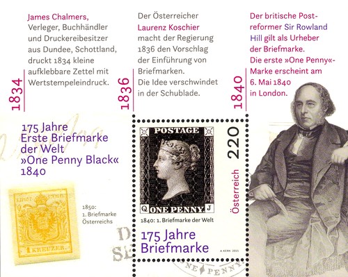 [The 175th Anniversary of the World's First Postage Stamp - One Penny Black, type ]