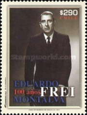 [The 100th Anniversary of the Birth of former Chilean President Eduardo Frei Montalva, 1911-1983, type CDV]