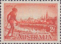 [The 100th Anniversary of the Colonization of Victoria, type Q]